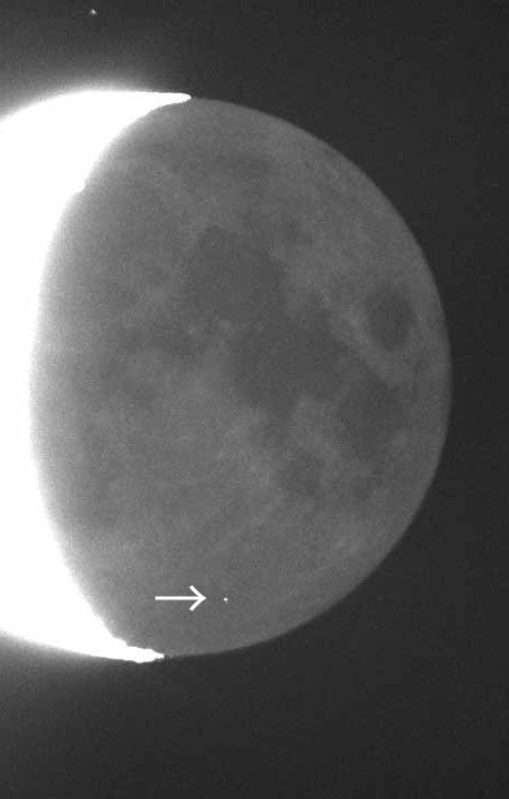 2024年11月7日19時00分39.2秒の衝突閃光